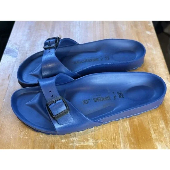 Birkenstock Madrid Eva Navy Slide Sandals EU Size 37 Boho Hippie casual normcore - Picture 2 of 16